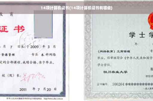 14项计算机证书(14项计算机证书有哪些)