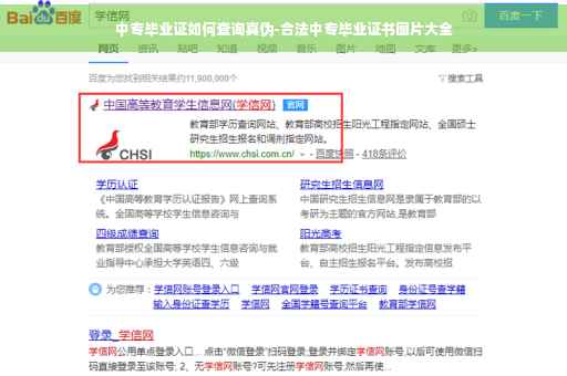 中专毕业证如何查询真伪-合法中专毕业证书图片大全