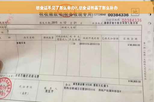 毕业证不见了怎么补办?,毕业证书丢了怎么补办