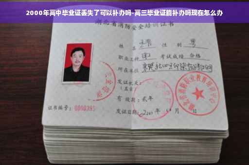 2000年高中毕业证丢失了可以补办吗-高三毕业证能补办吗现在怎么办