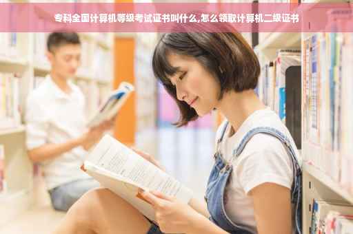 专科全国计算机等级考试证书叫什么,怎么领取计算机二级证书