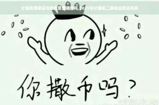 计算机等级证书纸质是普通纸吗,2021年计算机二级有纸质证书吗