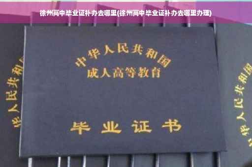 徐州高中毕业证补办去哪里(徐州高中毕业证补办去哪里办理)