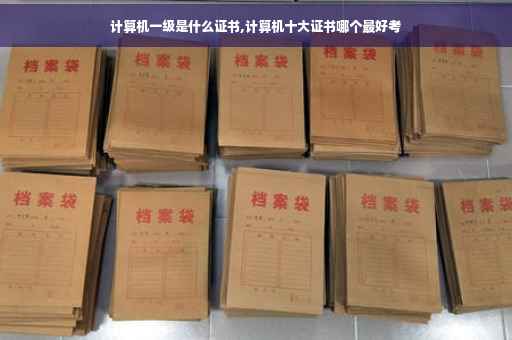 计算机一级是什么证书,计算机十大证书哪个最好考