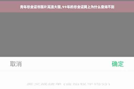 青年毕业证书图片高清大图,99年的毕业证网上为什么查询不到