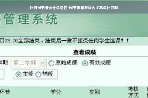 补办图书卡要什么条件-图书馆毕业证丢了怎么补办呢