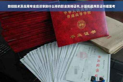 数控技术及应用专业应该拿到什么样的职业资格证书,计算机程序员证书哪里考