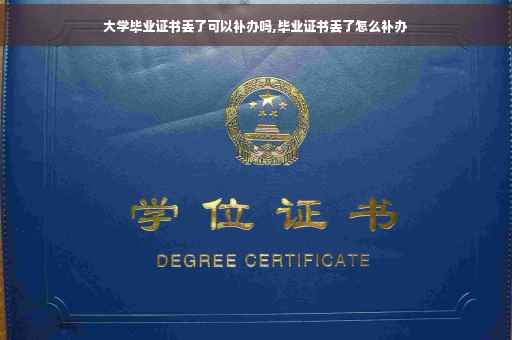 大学毕业证书丢了可以补办吗,毕业证书丢了怎么补办