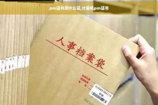 pm证书是什么证,计算机pm证书