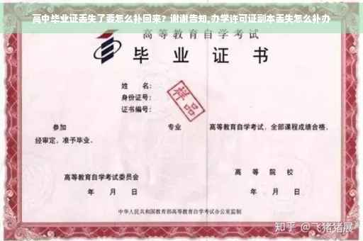 高中毕业证丢失了要怎么补回来？谢谢告知,办学许可证副本丢失怎么补办