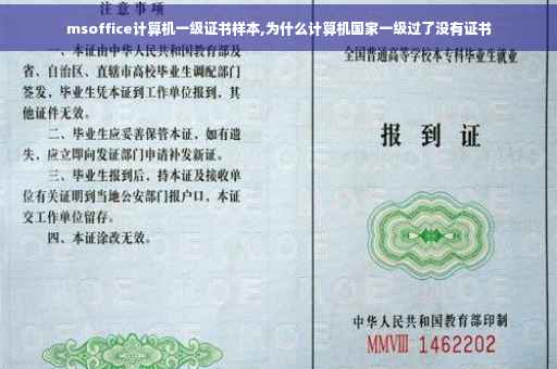 msoffice计算机一级证书样本,为什么计算机国家一级过了没有证书