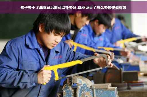 孩子办不了毕业证后期可以补办吗,毕业证丢了怎么办最快最有效