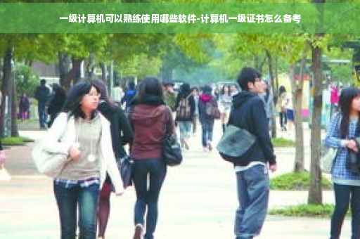一级计算机可以熟练使用哪些软件-计算机一级证书怎么备考