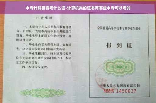中专计算机要考什么证-计算机类的证书有哪些中专可以考的