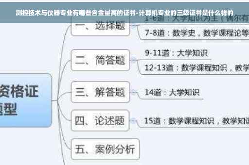 测控技术与仪器专业有哪些含金量高的证书-计算机专业的三级证书是什么样的