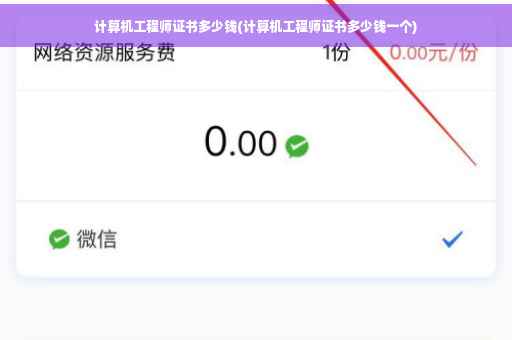 计算机工程师证书多少钱(计算机工程师证书多少钱一个)