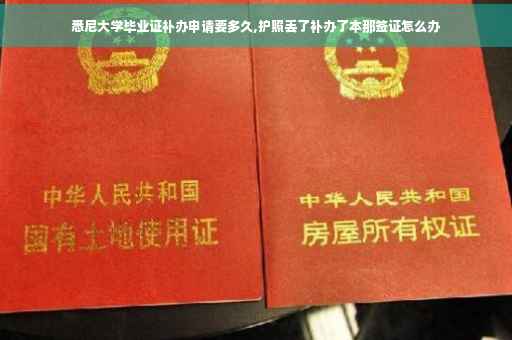 悉尼大学毕业证补办申请要多久,护照丢了补办了本那签证怎么办