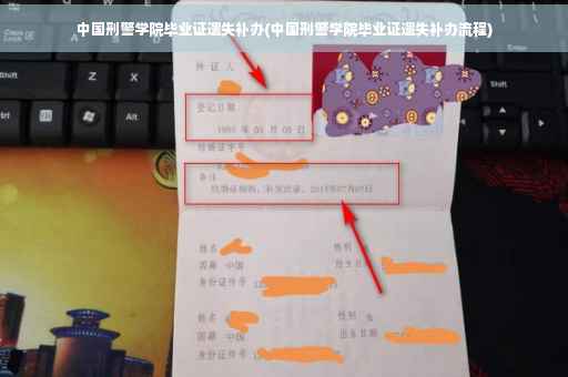 中国刑警学院毕业证遗失补办(中国刑警学院毕业证遗失补办流程)
