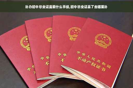 补办初中毕业证需要什么手续,初中毕业证丢了去哪里补