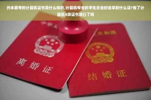 升本要考的计算机证书是什么样的,计算机专业的学生毕业时会拿到什么证?有了计算机4级证书就行了吗