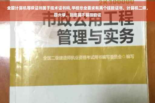 全国计算机等级证书属于技术证书吗,学校毕业要求有两个技能证书，计算机二级，四六级，到底算不算技能证