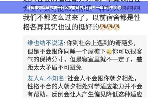 计算机等级证书属于什么技能证书,计算机一级b证书全称