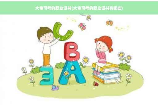 大专可考的职业证书(大专可考的职业证书有哪些)