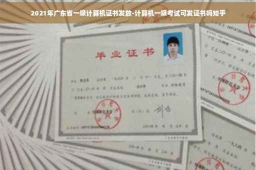 2021年广东省一级计算机证书发放-计算机一级考试可发证书吗知乎