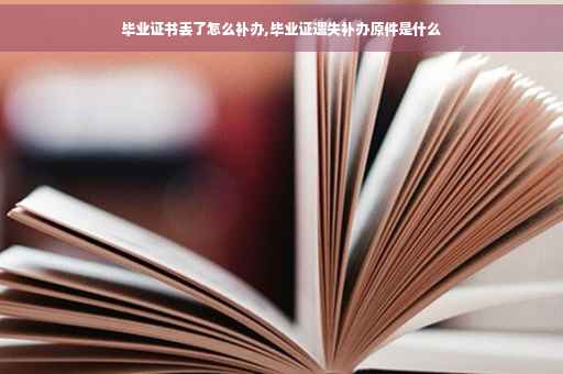 毕业证书丢了怎么补办,毕业证遗失补办原件是什么