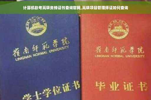 计算机软考高级资格证书查询官网,高级项目管理师证如何查询