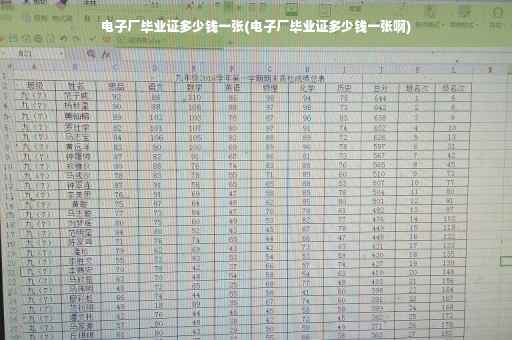 电子厂毕业证多少钱一张(电子厂毕业证多少钱一张啊)