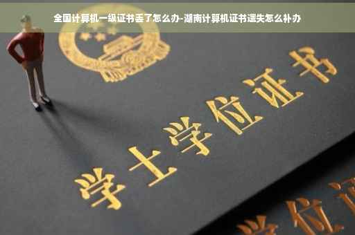 全国计算机一级证书丢了怎么办-湖南计算机证书遗失怎么补办