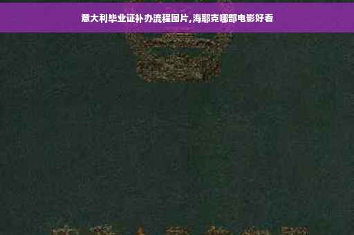 意大利毕业证补办流程图片,海耶克哪部电影好看
