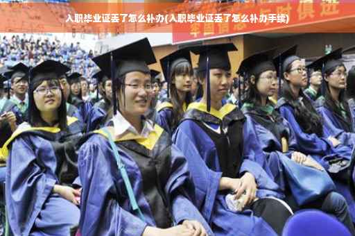 入职毕业证丢了怎么补办(入职毕业证丢了怎么补办手续)