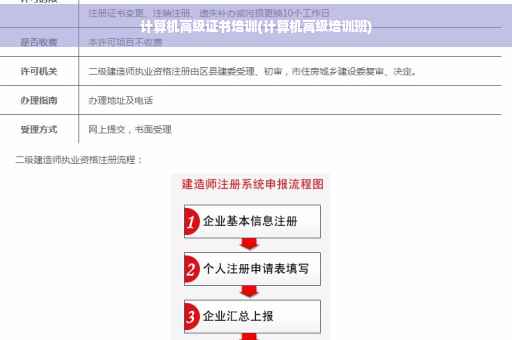 计算机高级证书培训(计算机高级培训班)