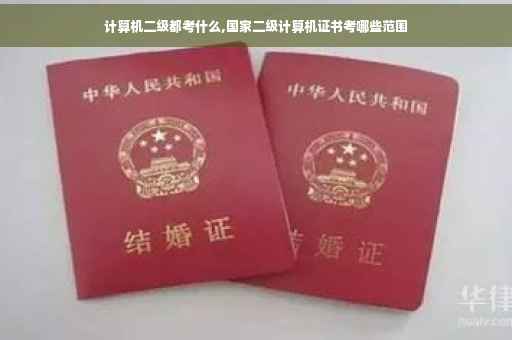 计算机二级都考什么,国家二级计算机证书考哪些范围