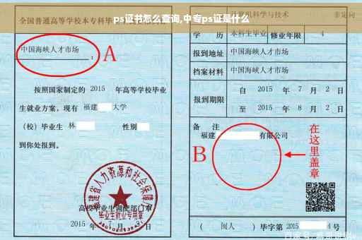 ps证书怎么查询,中专ps证是什么