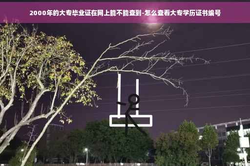 2000年的大专毕业证在网上能不能查到-怎么查看大专学历证书编号
