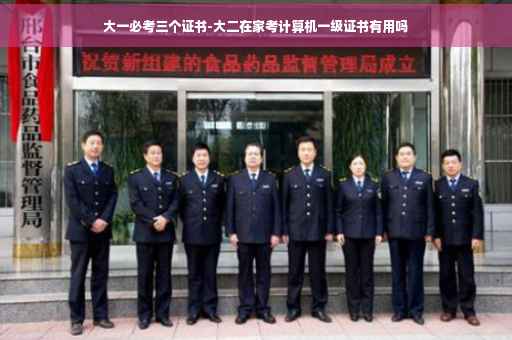 大一必考三个证书-大二在家考计算机一级证书有用吗
