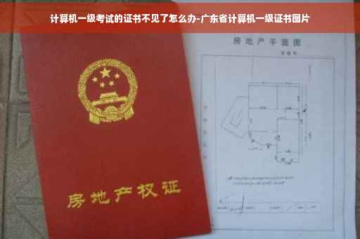 计算机一级考试的证书不见了怎么办-广东省计算机一级证书图片