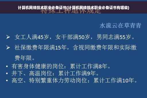 计算机网络技术职业必备证书(计算机网络技术职业必备证书有哪些)