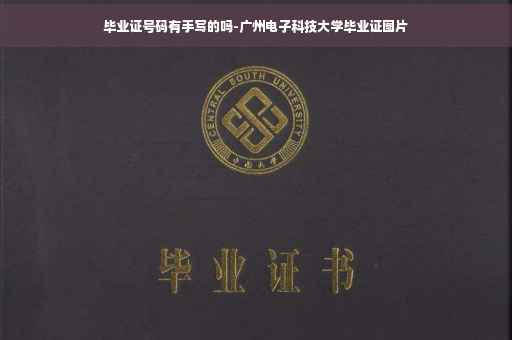 毕业证号码有手写的吗-广州电子科技大学毕业证图片