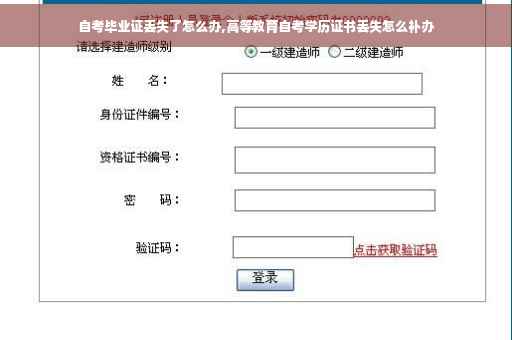 自考毕业证丢失了怎么办,高等教育自考学历证书丢失怎么补办