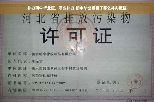 补办初中毕业证，怎么补办,初中毕业证丢了怎么补办流程