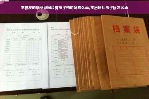 学校发的毕业证图片有电子档的吗怎么弄,学历照片电子版怎么弄