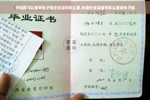 学信网可以查看电子版毕业证吗怎么查,知道毕业证编号怎么查询电子版