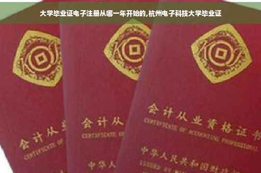 大学毕业证电子注册从哪一年开始的,杭州电子科技大学毕业证