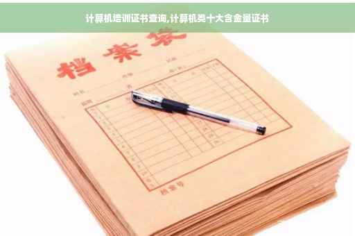 计算机培训证书查询,计算机类十大含金量证书