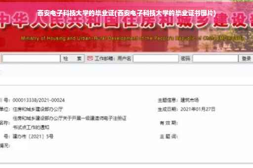 西安电子科技大学的毕业证(西安电子科技大学的毕业证书图片)