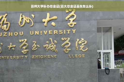 苏州大学补办毕业证(苏大毕业证丢失怎么补)